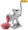 Natudeco Tritacarne Manuale Tritacarne Lega di Alluminio Argento Funzionamento Semplice Tritacarne Piccolo con Manico Stuffer per Salsicce Riempitrice a Manovella per Cucina Domestica