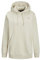JACK & JONES Jxabbie Rlx Ls Every Hood Swt Noos, Felpa con cappuccio, Moonbeam/Stampa: Logo Jjxx Nero, L Donna