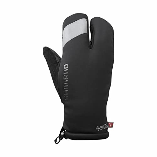 SHIMANO Unisex INFINIUM™ Primaloft® 2x2 Handschuhe, Schwarz, Größe L
