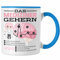 Trendation - Das Mediziner Gehirn Tasse Geschenk Medizin-Studium Arzt Geschenkidee (Blau)