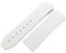 Uhrenarmband for Hublot weibliche Frauen Gummiband wasserdichtes Silikon Uhrenarmband 15 * 21 mm Band 18 mm Logo auf Riemen Schmetterlingsschnalle (Color : White strap, Size : Without buckle)