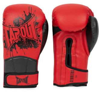 Tapout Boxhandschuhe aus Kunstleder (1Paar) CERRITOS, Red/Black, 16 oz, 960008