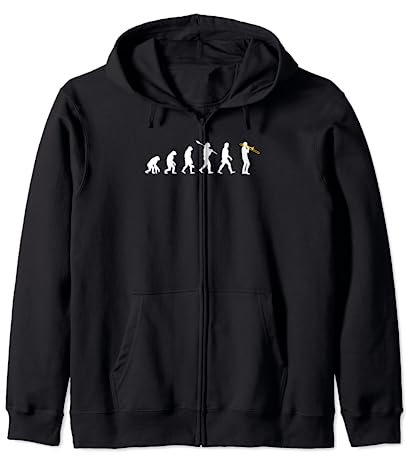 Posaune - Evolution des Menschen / Darwin Kapuzenjacke
