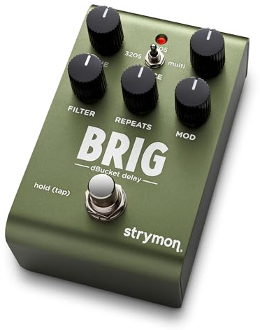 Strymon Brig dBucket BBD Guitar Delay Pedal with 3 Distinct Analog Voices for Electric and Acoustic Guitar, Synths, Vocals and Keyboards