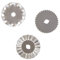 Craftelier - Lot de 3 lames avec formes de rechange pour cutter rotatif de 45 mm | Comprend une lame de coupe ondulée, zigzag et discontinue | Fabriquées en acier | Diamètre de lame 45 mm