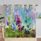 ANHOPE Wald Tier Pilz Schmetterling Blickdichte Gardinen mit Ösen Thermo Vorhänge Kinder Jungen Mädchen Vorhang Blackout Curtain Wohnzimmer Schlafzimmer Verdunklungsvorhänge 2er Set H 229 x B 168 cm