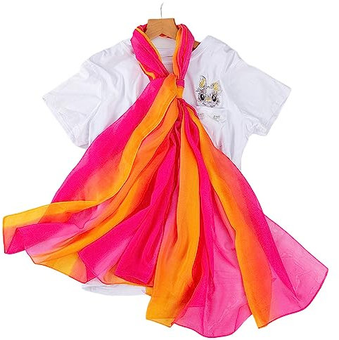 Atmungsaktiver Schal In Regenbogenfarben Für Damen Frühling Und Sommer Leichte Schals Sonnenbeständig Große Anti UV Schals Leichter Schal Für Damen Regenbogenfarben Leichter Schal Für Damen