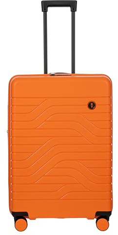 Bric's B|Y Ulisse Spinner Koffer - Handgepäck - Harter Außenbereich und TSA-zugelassener Schloss, Orange/Abendrot im Zickzackmuster (Sunset Chevron), 28 Inch