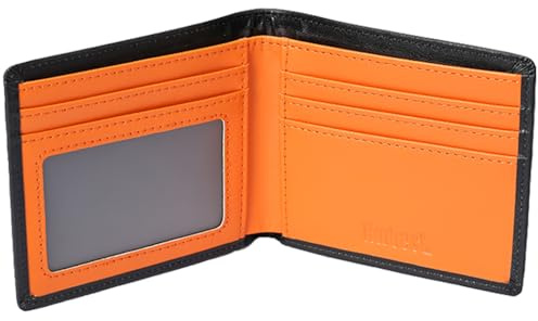 Hoobest RFID Blocking Genuine Leather Wallet Men Slim Wallet Travel Wallet | with RFID Block Technology Stop Electronic Pick Pocketing