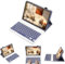 leleyo Funda con teclado para tablet H Huawei MediaPad M6 de 10.8 pulgadas / Huawei MatePad de 10.8 pulgadas, cubierta inteligente magnética con teclado Bluetooth inalámbrico extraíble para Huawei