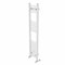 Warmehaus Contemporary Straight Bathroom Ladder Radiator Heated Towel Rail 1200 x 300mm Towel Warmer Central Heating White