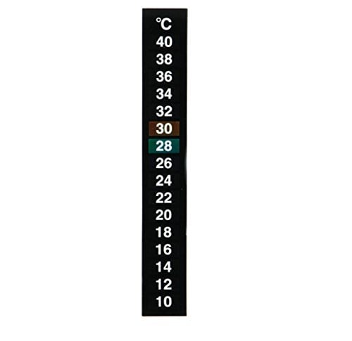 MOONDAME Aquarium Thermometer Flüssigkeit Temperatur Tester Aufkleber Digital Display