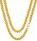 FaithHeart Edelstahl Ketten Gold Panzerkette Herren 10MM breit Damenkette Kubanische Kette 70CM Kettenlänge Männerkette Freundschaftskette Accessoire Schmuck