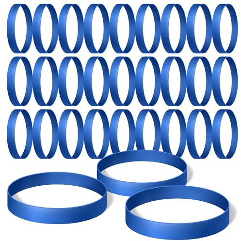 U0U 30 Pieces Ski Brake Retainers,Rubber Ski Brake Retainer Bands,Snowboard Ski Binding Brake Retainers for Winter Ski Accessory (Blue 30Pcs)