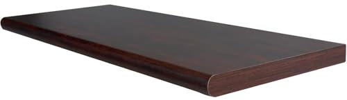 LoviStore Mensola da Parete Color Noce Sospesa in Legno con Bordo Arrotondato Scaffale da Muro, Fissaggio con Tasselli a Scomparsa, 2 Tasselli Inclusi, Made in Italy (60x20x1,8 cm)