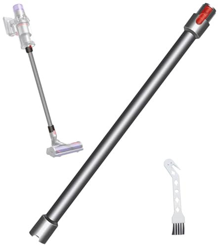 Quick Release Extension Wand Compatible for Dyson V15 V11 V10 V8 V7 Stick Vacuum Cleaners, Vacuum Cleaner Replacement Rod Vacuums Attachment Extension Tube 72.5cm (Silver Grey)