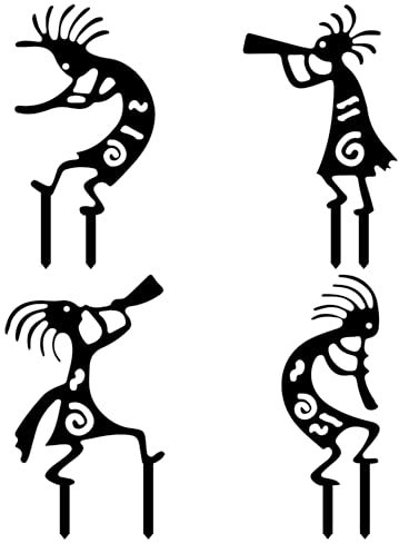 CUweipeng Zwerg-Gartenstecker, 4 Stück