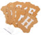 HEMOTON 1 Satz Ostern-papier-pull-flags Teller Regenbogen-partydekorationen Thanksgiving-banner Weihnachtsgirlande Füllstoffe Süße Girlande Platte Zartes Osterbanner Osterdeko Brown