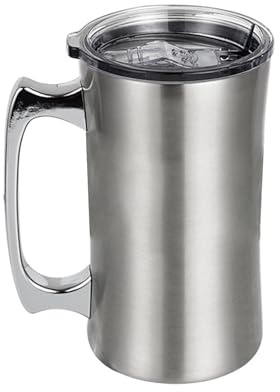 Qsvbeeqj Gobelets à bière en acier antirouille à double paroi isolés tasses thermiques pour boissons chaudes et froides cadeau de camping premium en acier antirouille verres à bière