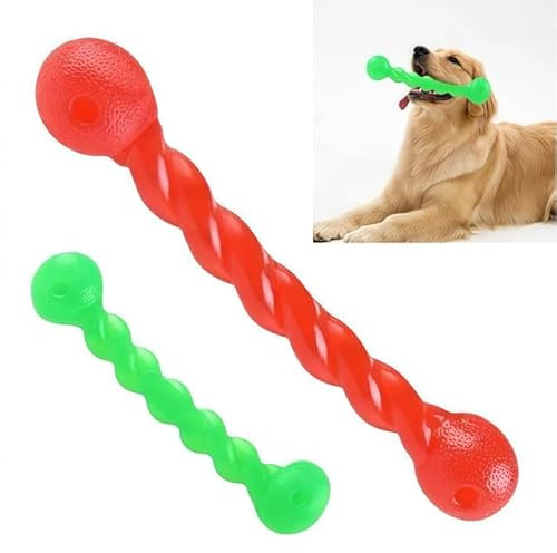 XIKTTK Kauspielzeug Hund für Zähne Reinigen 2 Pieces, Kauspielzeug Welpen Zahnwechsel, Hundespielzeug Gummi, Gummispielzeug für Hunde, Beißspielzeug Hund, für Zahnfleisch Massieren, 19cm+29cm