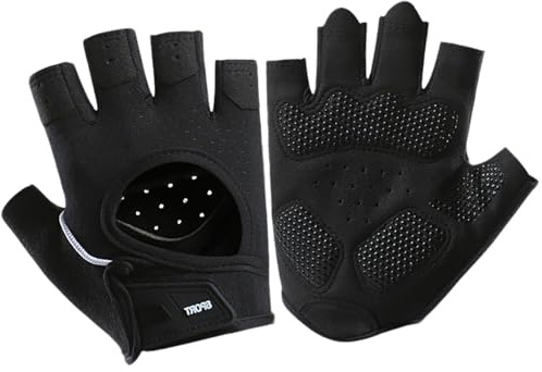 xiluuyou Fitness Handschuhe, Trainingshandschuhe für Damen und Herren, Silikon rutschfest, Handflächenschutz für Training, Radfahren, Klimmzüge, etc