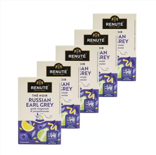 Lot 5x Thé noir Russian earl grey - Boîte 32g