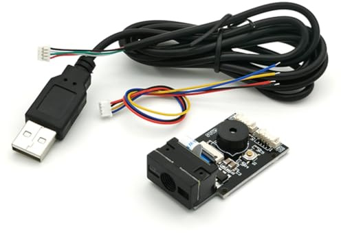 Fpreeza GM65 USB Wired Barcode Scanner 1D 2D Bar Code Reader QR Code Reader CMOS Buzzer for Reminding with Cable UART