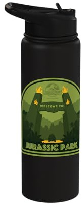 Jurassic Park Green Entrance Stainless Steel Insulated Water Bottle