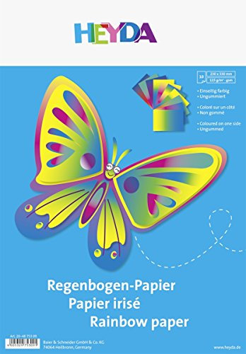 HEYDA Bastelmappe Regenbogenpapier, (B)230 x (H)330 mm VE = 1