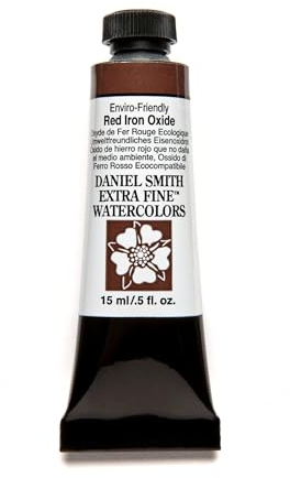 Daniel Smith Extra Fine Watercolor Paint, 15ml Tube, Enviro-Friendly Red Iron Oxide, 284600177, 0.5 Fl Oz (Pack of 1)