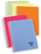 Clairefontaine 328546C - Notizheft Linicolor FRESH, mit Doppelspirale DIN A5, 90 Blatt 90g, liniert, Einband aus gerilltem Polypropylen, farbig sortiert, 1 Stück