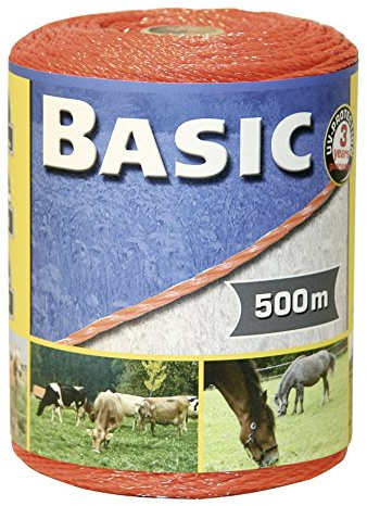 Kerbl Basic Classe Litze, orange, 500m, 3 x 0,16 NIRO