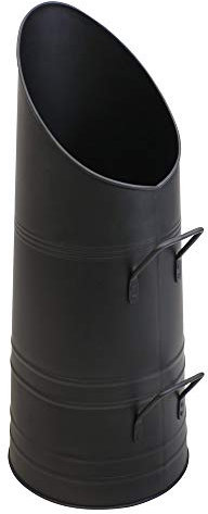 JVL Black iron fireside fire coal scuttle hod bucket