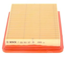Bosch S0187 Car Air Replacement Filter | Separates Particles from the Air Intake - Moisture-resistant plus High Tensile Strength