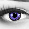 Funnylens 1 paio di lenti a contatto colorate viola nero Crazy Fun Anni Toxic Plum con contenitore per lenti. Perfette per Halloween e carnevale.