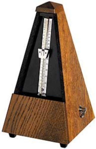 METRONOMO MADERA PIRAMIDE - Wittner (818) (Sistem Malzel) (Con Campana) (Roble Pardo Mate)