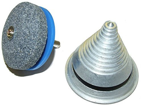 RocwooD Lawnmower Rotary Blade Sharpener and Balancer Ideal For Rotary Lawnmowers