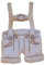 Petra's Bastel News 30 x Lederhose aus Holz, 20 mm breit, 2cm