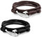JewelryWe - Bracciale Intrecciata Pendente Gancio Braccialetto con ancora in Nylon Cinturino Rigido Regolabile Regalo per Uomo Donna