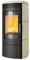Kaminofen Hark 130 ECOplus 6 kW - Ofenkacheln: quarz-weiß - Korpus: graphit