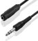 BestPlug 5 Meter Audio Stereo Kabel Verlängerung Aux in Out, 6,3mm Klinke Stecker männlich auf 6,3mm Klinke Buchse Kupplung weiblich, Schwarz