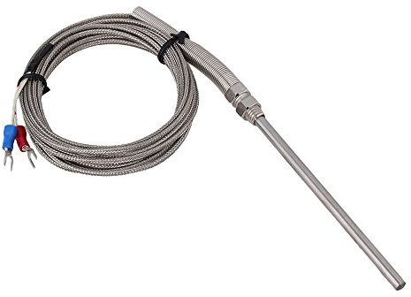 BQLZR Neu 3 Meter Hochtemperatur -100~1250 C Thermoelement Typ K Sensoren 100mm Probe