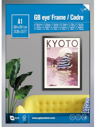 GB eye LTD, Argent - A1, 59.4 x 84.1cm - Eton, Cadre