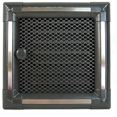 Air Chaud Grille Four Grille de ventilation cheminée Graphite Inox 20 x 20 cm