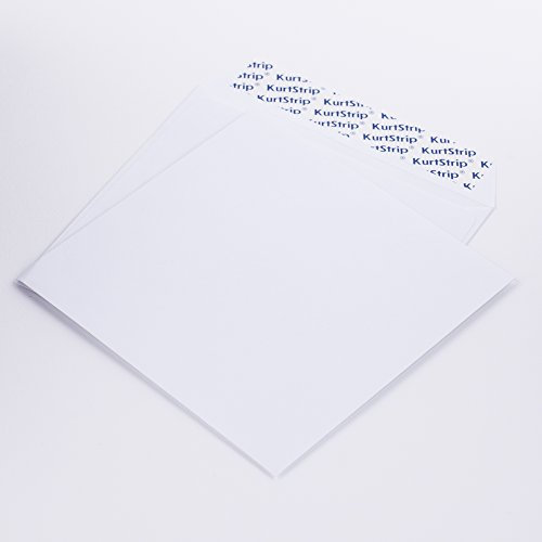 Papierschutzhüllen für CD/DVD/BLURAY weiß 125 x 125 mm 80 g/m² ohne Fenster haftklebend (201062) (1000)