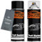 TRISTARcolor Autolack Spraydosen Set für Trabant 0234 Goldolive Basislack Klarlack Sprühdose 400ml