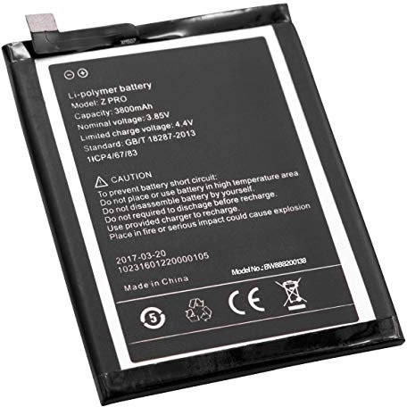 vhbw Akku kompatibel mit UMIDIGI UMi Z Pro Handy Smartphone Telefon (3800mAh, 3,85V, Li-Polymer)