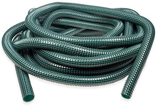 1a QUALITÄT MADE IN GERMANY - 10 Meter Gewebeschlauch mit Stahlfeder Staubsauger Reparatur Saugschlauch - Hervorragende Verarbeitung