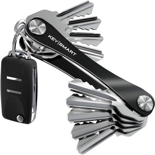 KeySmart – Kompakter Schlüsselhalter und Schlüsselanhänger-Organizer (mit Erweiterungspack, 14 Schlüsseln, Schnelltrennung und Flaschenöffner)