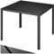 tectake® Table à Manger Extérieur & Intérieur en Aluminium & Aspect Bois 90 x 90 x 74,5 cm Résistante aux intempéries pour Salon de Jardin Exterieur Mobilier de Jardin Amenagement Balcon Terrasse